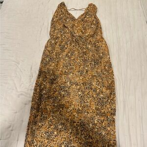 Elegant Leopard Print Maxi Dress